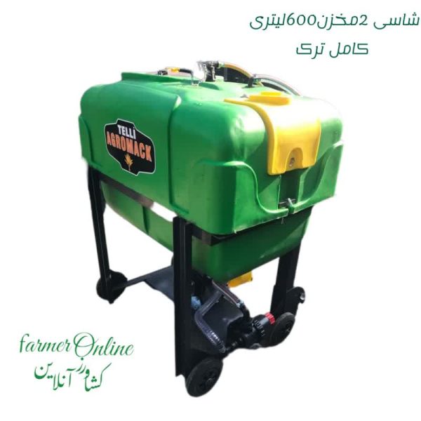 شاسی دومخزن 600لیتری کامل ترک چرخدار